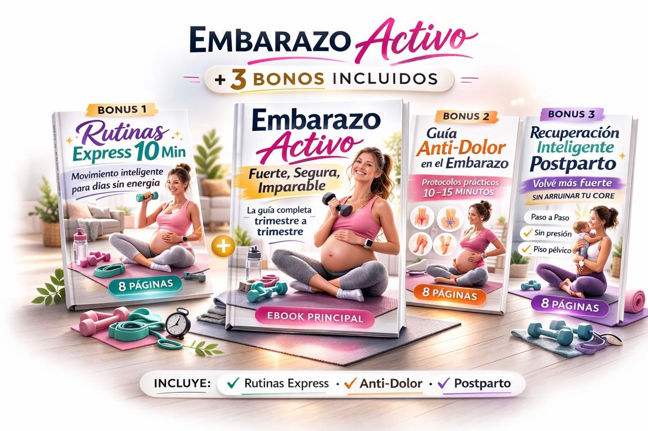 EMBARAZO ACTIVO: entrenamiento y movimiento seguro para sentirte fuerte.