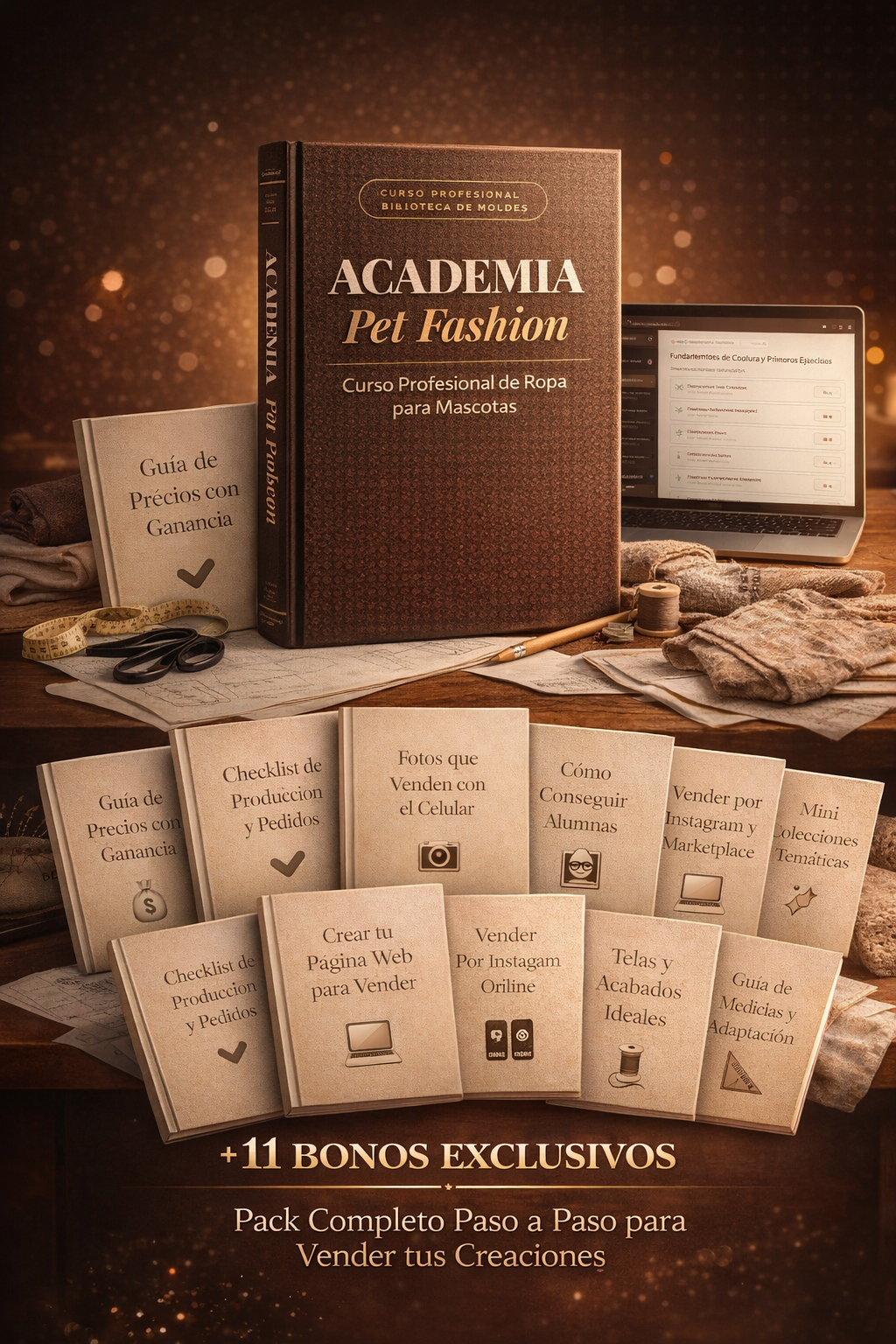 Bonos Academia Pet Fashion en celular